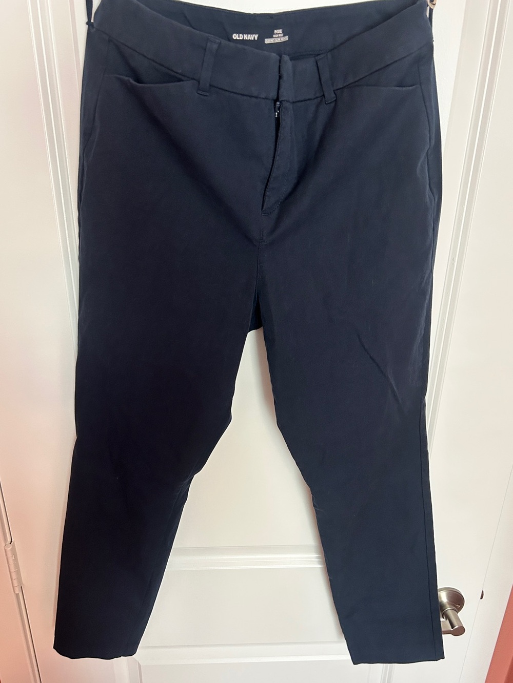 Old Navy Women’s High-Rise Navy Blue Chino Pixie Pants